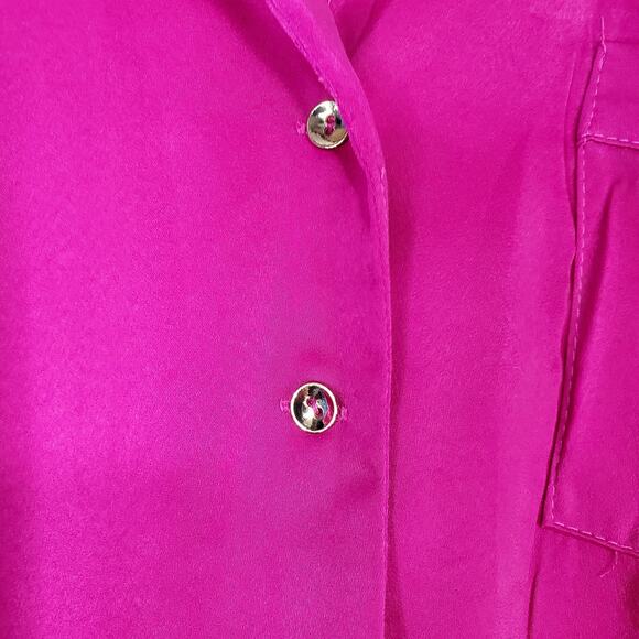 EEsome Fuscia Romper size M short sleeve belt with pockets - Picture 4 of 10